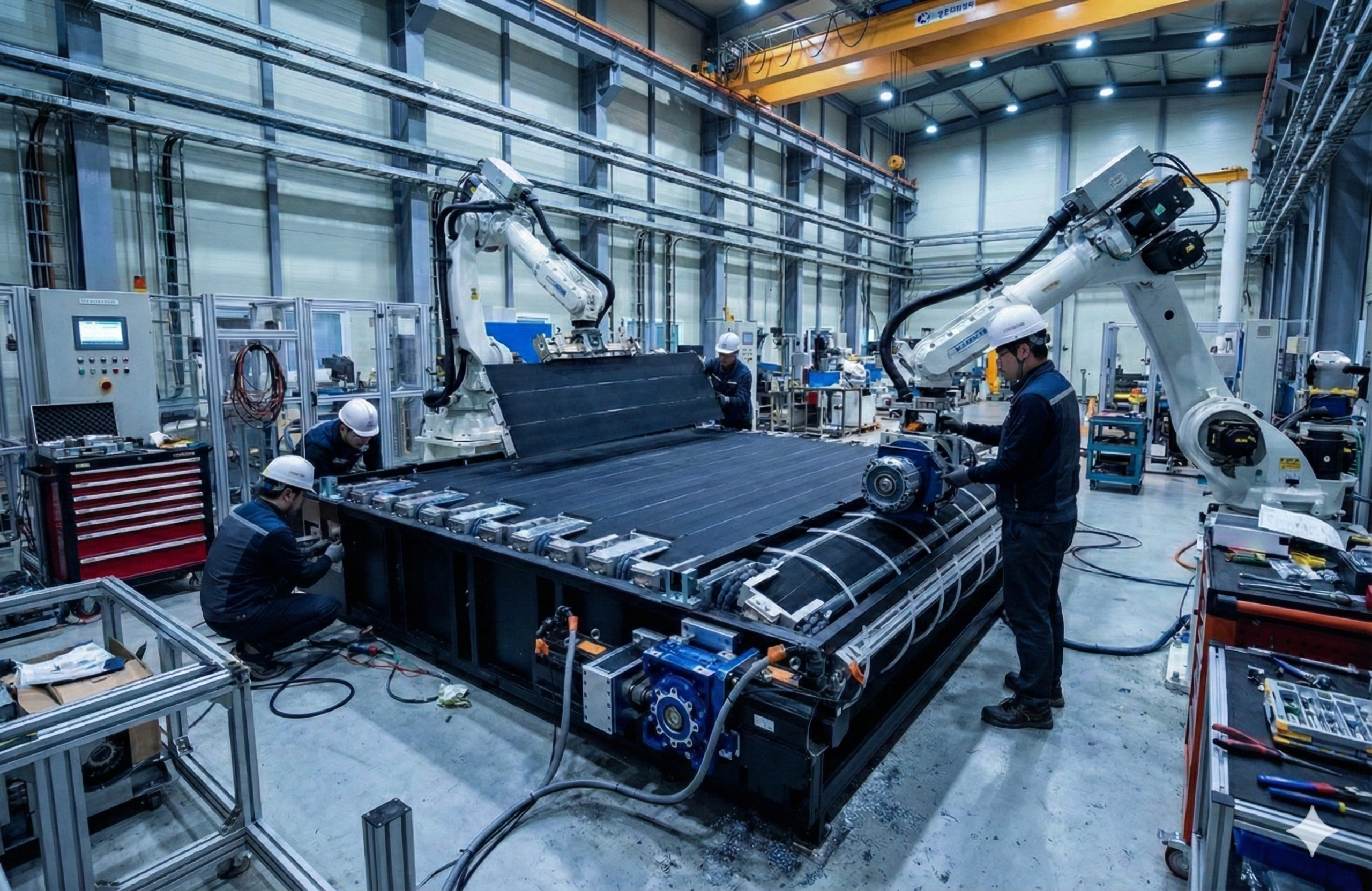 AEYES 현장 설비와 로봇 시스템